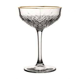 Coupeglas 27 cl Timeless Vintage Coupe Guldkant