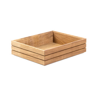 Stapelbar eklåda GN1/2 linolja H8cm