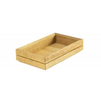 Stapelbar eklåda GN1/4 linolja H4cm