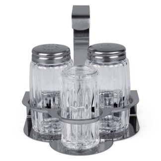 Salt & peppar + tandpetare i ställ